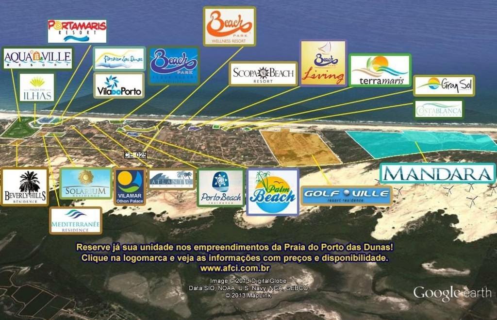 Gransol, Terreo, Pe Na Areia, 03 Qtos, 10 Hospedes, A 600m Do B Park Aquiraz