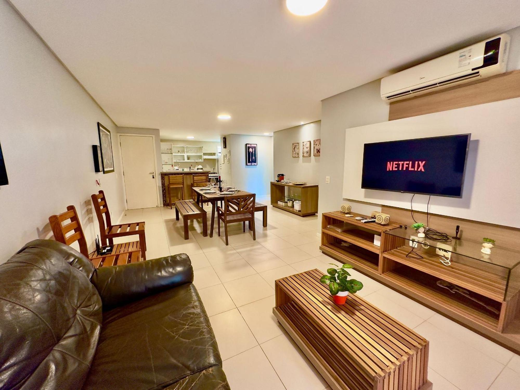 Apartment Gransol, Terreo, Pe Na Areia, 03 Qtos, 10 Hospedes, A 600m Do B Park